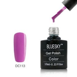 DC113 Bluesky Salon Nail Polish Uv Gel Glaze Neon Lights Purple 10ML