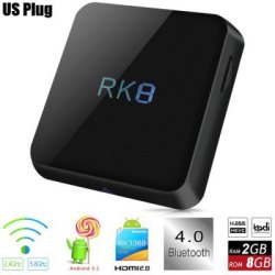 Rk8 Tv Box Android 5.1 Rk3368 Octa-core - Kodi Internet Tv Installed Black