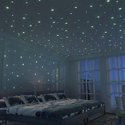 Fretod Glowing Star For Ceiling 326 Pcs Fluorescent Wall Stickers 10 5cm Brightest Biggest Luminous Stars Glow In The Dark Sta R775 00