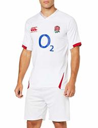 Canterbury Official 19 20 England Rugby Men's Vapodri Home Pro Jersey Small Bright White