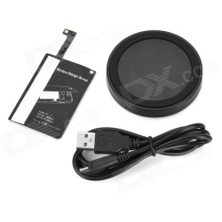 Qi Wireless Charging Transmitter + Wireless Charger Receiver For Samsung Galaxy Note4 N9100
