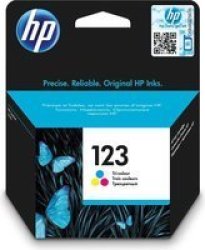 HP 123 Ink Cartridge Up To 100 Page Yield Tri-colour