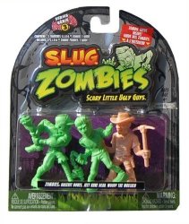 Jakks S.l.u.g. Zombies Figures Pack Series 3 - Basehit Bones Jeet Kune Dead Woody The Wrecker