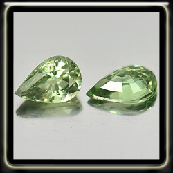 0.50ct Brilliant Green Sapphire Vs - Natural Gorgeous Glowing Mixed Pear Gem