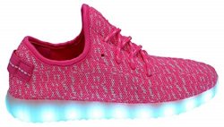 Woman's Izy Style LED Sneakers - Pink