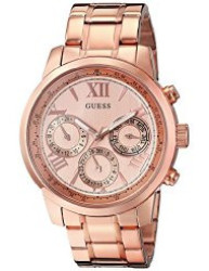 GUESS U0330L2 Women's Rose Gold-Tone Stainless Steel Watch