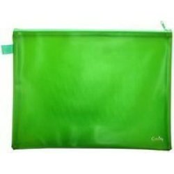 Croxley Bright Pvc Neon Book Bag - Green