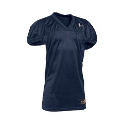 Under Armour Boys' Football Jersey Midnight Navy white Youth Large