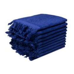 Recycled Ocean& 39 S Yarn Fringe Towels 380GSM 33X050CMS Royal 200 Pack
