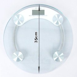 Personal Digital Round Glass Scale Capacity 180KG