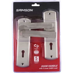 Samson Lock Set Key 3L Sabs Valerie Satin Nickle