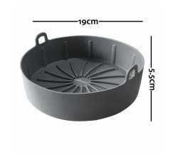 Heartdeco Silicone Air Fryer Pot Basket - 7.5INCH