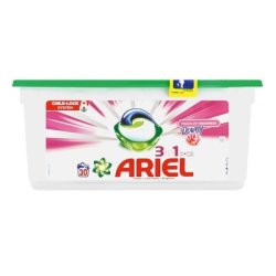 Ariel Liquid Pods Touch Of Downy Capsules 30 Pack