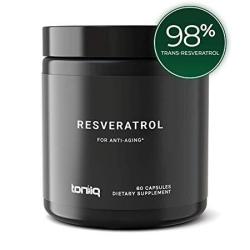 Ultra High Purity Resveratrol Capsules - 98% Trans-resveratrol - The Strongest Antioxidant Supplement Available - Optimal Support For Anti Aging And Immune Health