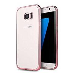 NWNK13 Samsung Galaxy S7 VII Electroplating silicone tpu soft Back Case Cover With Front Rose Gold