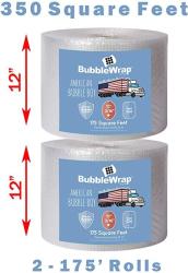 Bubble Wrap 350' Bundle For Packing Shipping Moving By American Boy