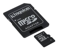 Professional Kingston 16GB Microsdhc Card For Garmin Dash Cam 20 With Custom Formatting And Standard Sd Adapter Class 4