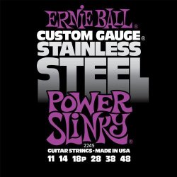 Ernie Ball Stainless Steel Power Slinky Set .011 - .048