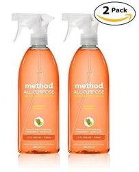 Method Naturally Derived All Purpose Cleaner Spray Clementine 28 Fl Oz Twin Pack 28 X 2 Total 56 Oz