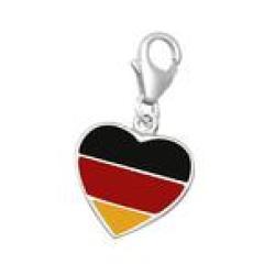 C996-C10282 - 925 Sterling Silver Germany Flag Dangle Charm