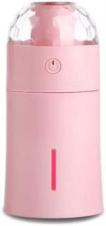 Casey X7 Magic Multifunctional Portable 175ML USB Humidifier Air Purifier Mist Maker With Magical LED Light For Home Office And Car-pink Retail Box No