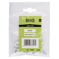 Nexus - Cable Saddle Round 7MM 20 - 25 Pack