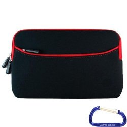 Gizmo Dorks Neoprene Zipper Sleeve Case Cover Red For Kobo Glo Ereader