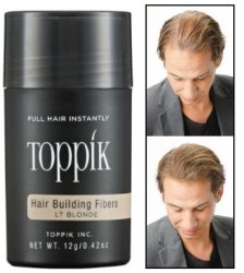 The Instant Hair Loss Solution - Light Blonde 12g - Toppik Hair Building Fibers - 30 Day Supply