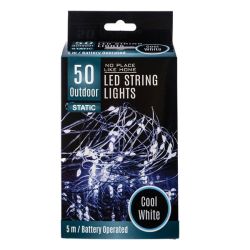 String Lights - Outdoor - Cool White - 5 M - 50 LED - 5 Pack