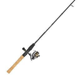 Quantum Strategy Spinning Reel And 2-PIECE Fishing Rod Combo IM7 Graphite Rod With Cork Handle Continuous Anti-reverse Clutch Fishing Reel