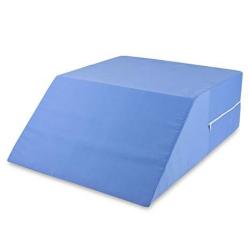 DMI Ortho Bed Wedge Elevated Leg Pillow Supportive Foam Wedge Pillow For Elevating Legs Improved Circulation Reducing Back Pain And More Blue
