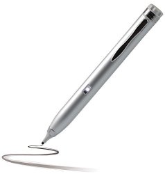 Navitech Silver Fine Point Digital Active Stylus Pen Compatible With Huawei Mediapad T1 10 Huawei Mediapad X2 Huawei Mediapad T1 8.0 Huawei Mediapad X1