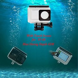 Adika Waterproof Housing With Touch Screen 45M Diving Depth For Xiaomi Yi 4K Sport Camera