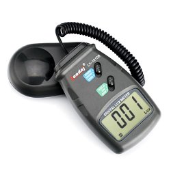 HDE Lx-1010b Digital Luxmeter Light Meter With Lcd Display - Range Up To 50 000 Lux
