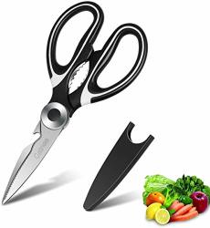 Kitchen Shears Multifunctional Heavy Duty Kitchen Scissors - Ultra Sharp Stainless Steel Shears For Chicken Poultry Fish Vegetables And Bbq