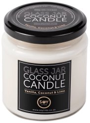 Coconut Candle - Clear Jar - Coconut Vanilla Lime