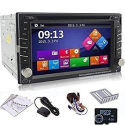 Ouku 6.2" 2DIN Lcd Tft In Dash Car DVD Player With DVD CD MP3 MP4 USB SD RADIO BT STEREO AUDIO Gps Navigation With Map Card