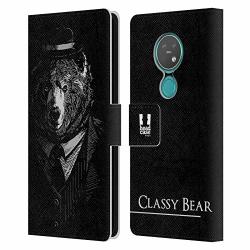 Head Case Designs Bear Animals In Fashion Leather Book Wallet Case Cover Compatible For Nokia 7.2