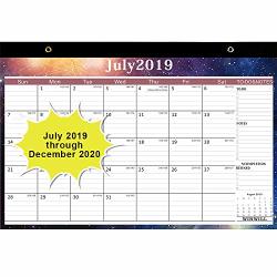 Desk Calendar 2019-2020 Desk Calendar July 2019-2020 17 x 12 Teacher Monthly Desk Pad Calendar Academic Year,18 Month Large Size,Ruled Blocks 