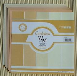 The Velvet - Wilson & Maclagan - Scrapbook Cardstock 240gsm - Beiges - 30cmx30cm