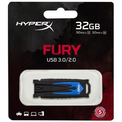 Kingston HyperX Fury HXF30 32GB USB 3.0 Black Flash Drive