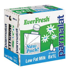 Everfresh Uht Milk 2% Low Fat 6 X 1l