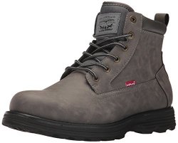 Levis Levi's Men's Marshall Oily Fashion Boot Charcoal black 9 M Us