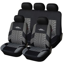 Universal Car Seat Covers For Toyota Rav 4 For Honda Hr-v 2017-2007 Fashion Car Interior Accessories - Autoyouh AY1012A1Y12 9PCS Black gray