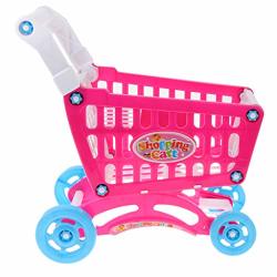 Flameer Shopping Cart Toy Kids Supermarket Cart Handcart Trolley Toy Pretend Play Game Grocery Cart Boys & Girls Gift