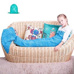 Mermaid Tail Blanket - Mermaid Blanket For Girls All Seasons Soft And Warm Sleeping Mermaid Blanket For Kids Best Choice For Girls Gift Christmas