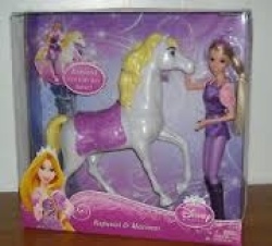 Disney Rapunzel Tangled Doll With Maximus Horse - Mattel - Great Caketopper