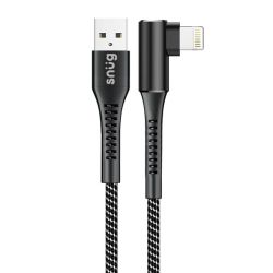 Snug O-copper Mfi Cable With Stand Function 12W 1.2 Meter-black silver