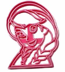 Anna Face Princess Sister Of Queen Elsa Frozen Kids Movie Character Special Occasion Cookie Cutter Baking Tool 3D Printed Made In Usa PR3273