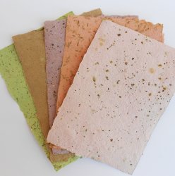 Handmade Paper A5 - Olive Pack Of 5